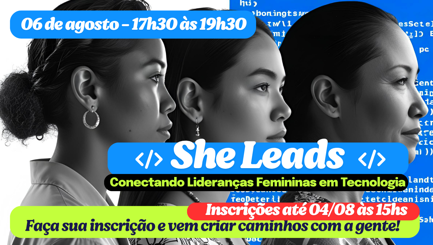 Faça sua inscrição até 0408 e vem criar caminhos com a gente! Faça sua inscrição até 0408 e vem criar caminhos com a gente!